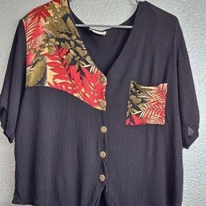 Vintage Jessica Scott Blouse With Tie Knot